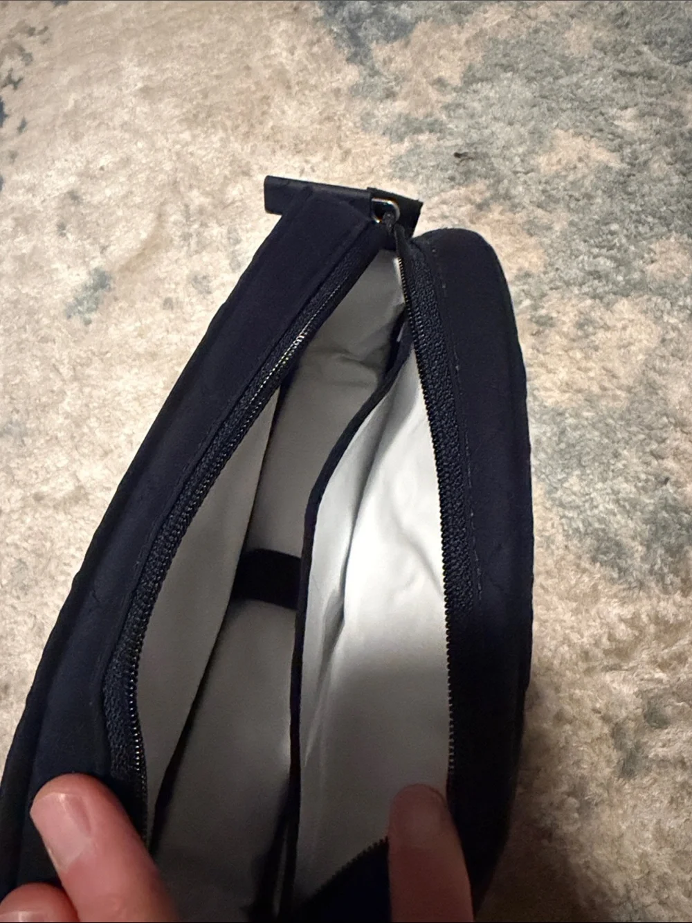 Vera Bradley Quilted Navy Toiletry Bag